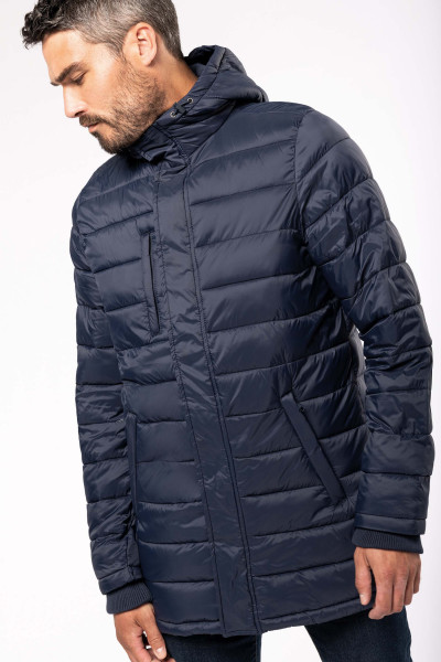 Kariban Leichter Herren-Daunenparka mit Kapuze