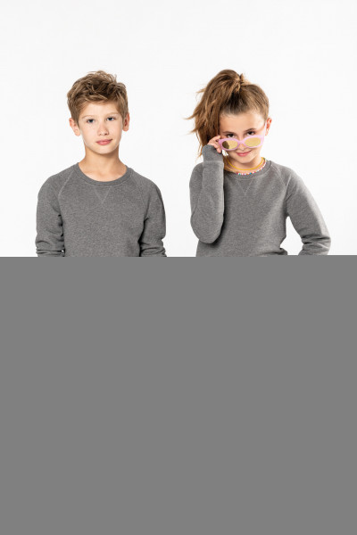 Kariban Bio-Sweatshirt für Kinder mit Raglanärmeln