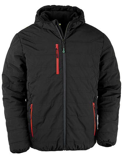 Result Genuine Recycled Recycled Black Compass Padded Winter Jacket