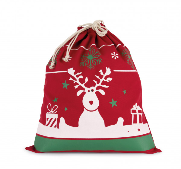 Kimood Tasche mit Kordel und Weihnachtsmotiven