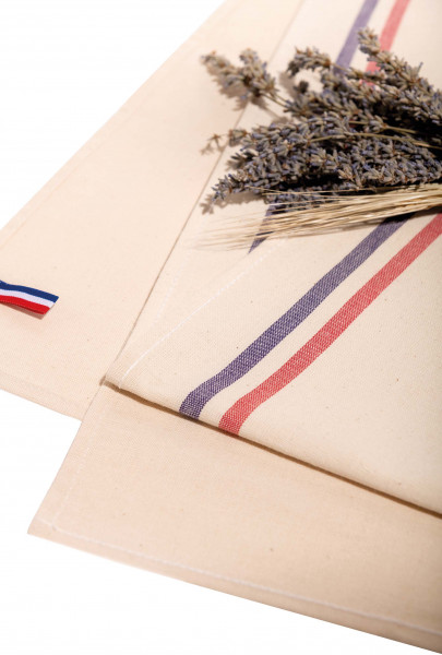 Kariban Spültuch, zwei Streifen ?Origine France garantie?