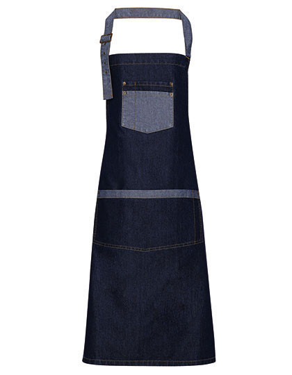 Premier Workwear Domain Contrast Denim Bib Apron