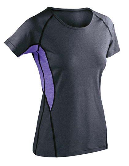 SPIRO Women´s Fitness Tech Panel Marl T-Shirt