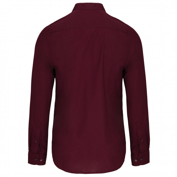Kariban Herrenhemd mao-kragen langarm