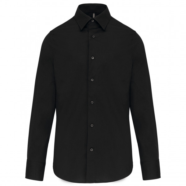 Kariban Herren Stretchhemd Langarm