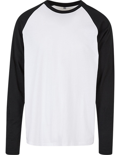 Build Your Brand Basic Men´s Contrast Raglan Longsleeve T-Shirt