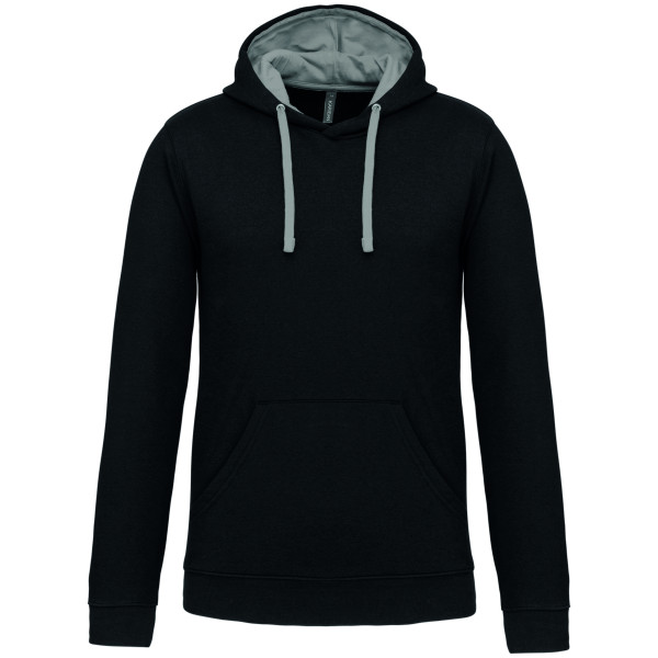 Kariban Herren-kapuzensweatshirt bicolor