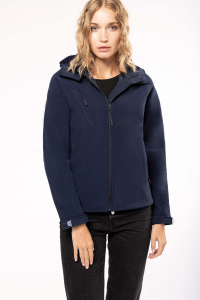 Kariban Damen Softshell-Jacke mit Abnehmbare Kapuze