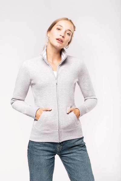 Kariban Damen Fleece-Sweater mit Zip