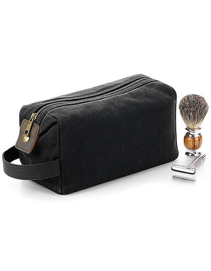 Quadra Heritage Waxed Canvas Wash Bag