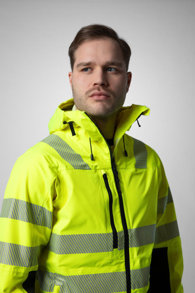 Projob Arbeitsjacke 6416 Shelljacke EN ISO 20471 Klasse 3/2