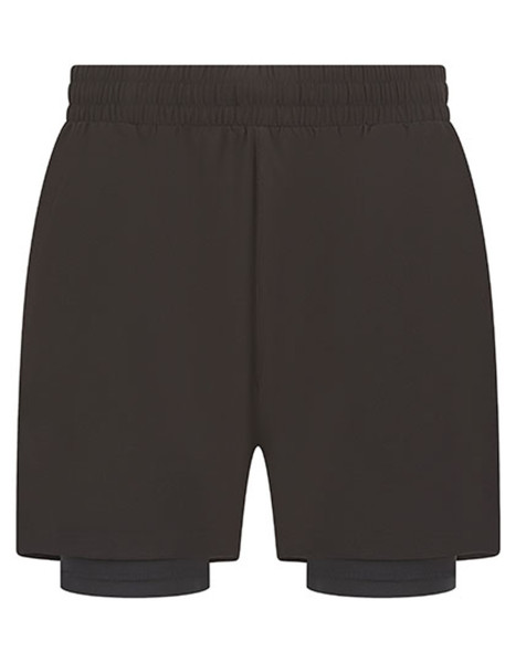 Tombo Men's Double Layer Sports Short