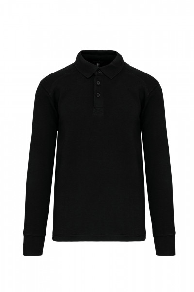 WK. Designed To Work Sweatshirt mit Polokragen