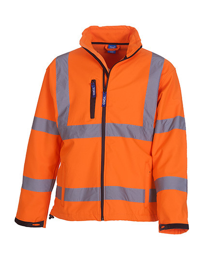 YOKO Hi-Vis 2 Bands &amp; Braces Softshell Jacket