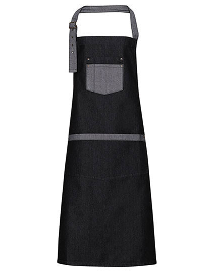 Premier Workwear Domain Contrast Denim Bib Apron