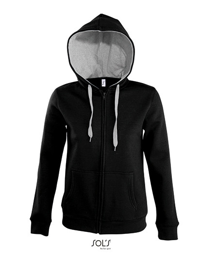 SOL´S Women´s Contrast Hooded Zip Jacket Soul