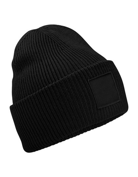 Beechfield Deep Cuffed Tonal Patch Beanie