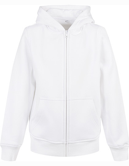 Build Your Brand Kids´ Organic Basic Zip Hoody