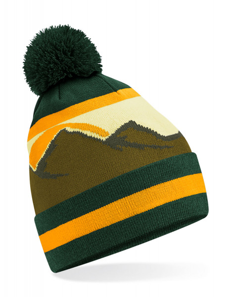 Beechfield Mountain Peaks Pom Pom Beanie