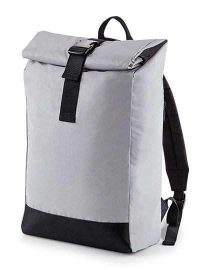BagBase Reflective Roll-Top Backpack