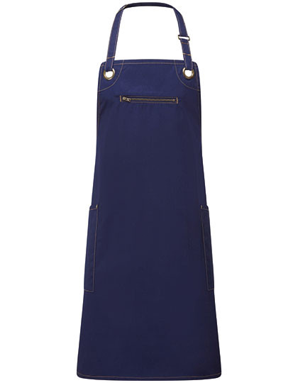 Premier Workwear 'Barley' Contrast Stitch Sustainable Bib Apron