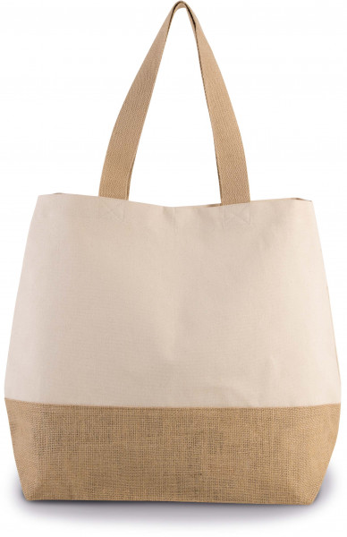 Kimood Baumwolltuch-Jute-Shoppingtasche