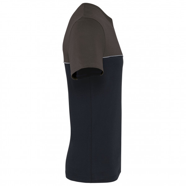 WK. Designed To Work Zweifarbiges umweltfreundliches Unisex-T-Shirt mit kurzen Ärmeln