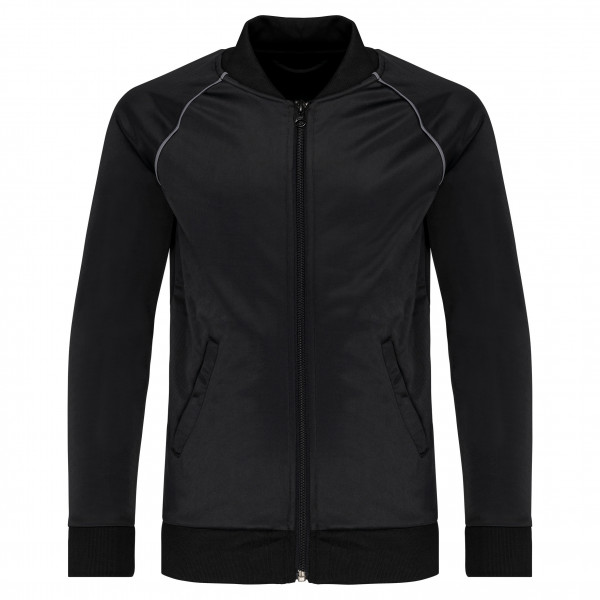 PROACT® Trainingsjacke mit Reißverschluss und Paspel für Kinder