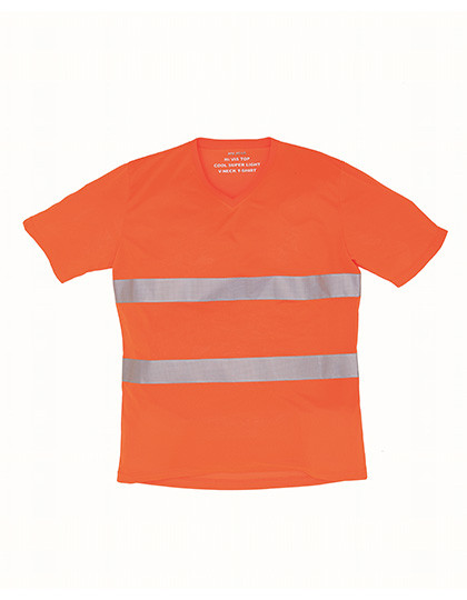 YOKO Hi-Vis Top Cool Super Light V-Neck T-Shirt